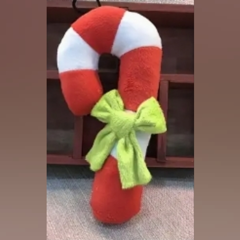 Candy Cane Squeaky Dog Toy